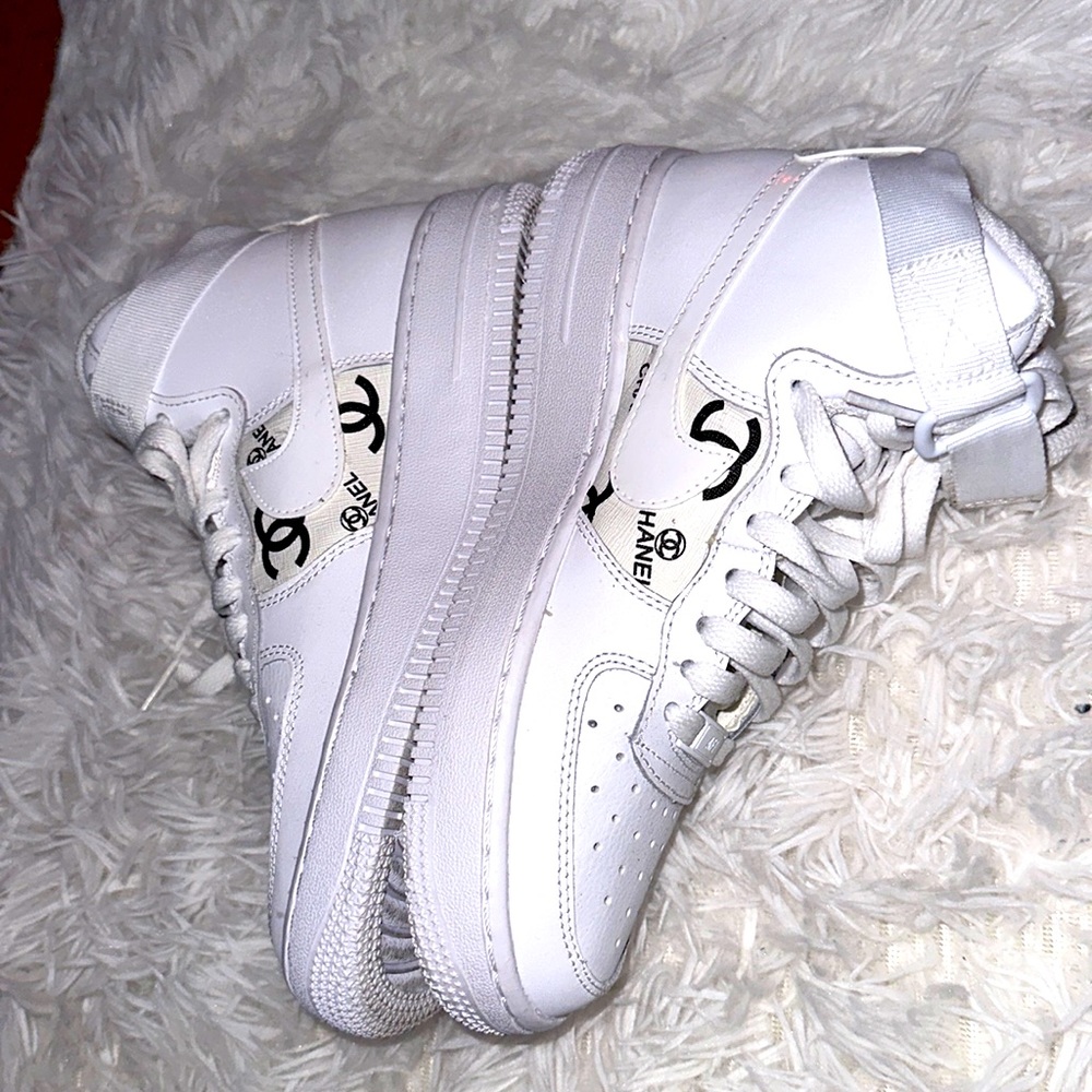 AIR FORCES-  CUSTOM CHANEL SNEAKERS